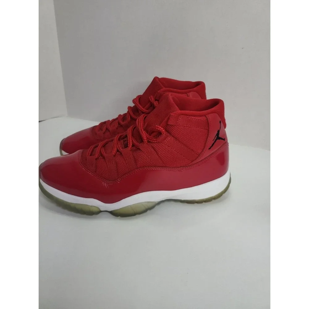 Nike Air Jordan 11 Retro Win Like '96 2017 Size (9) 378037-623 Red Black White